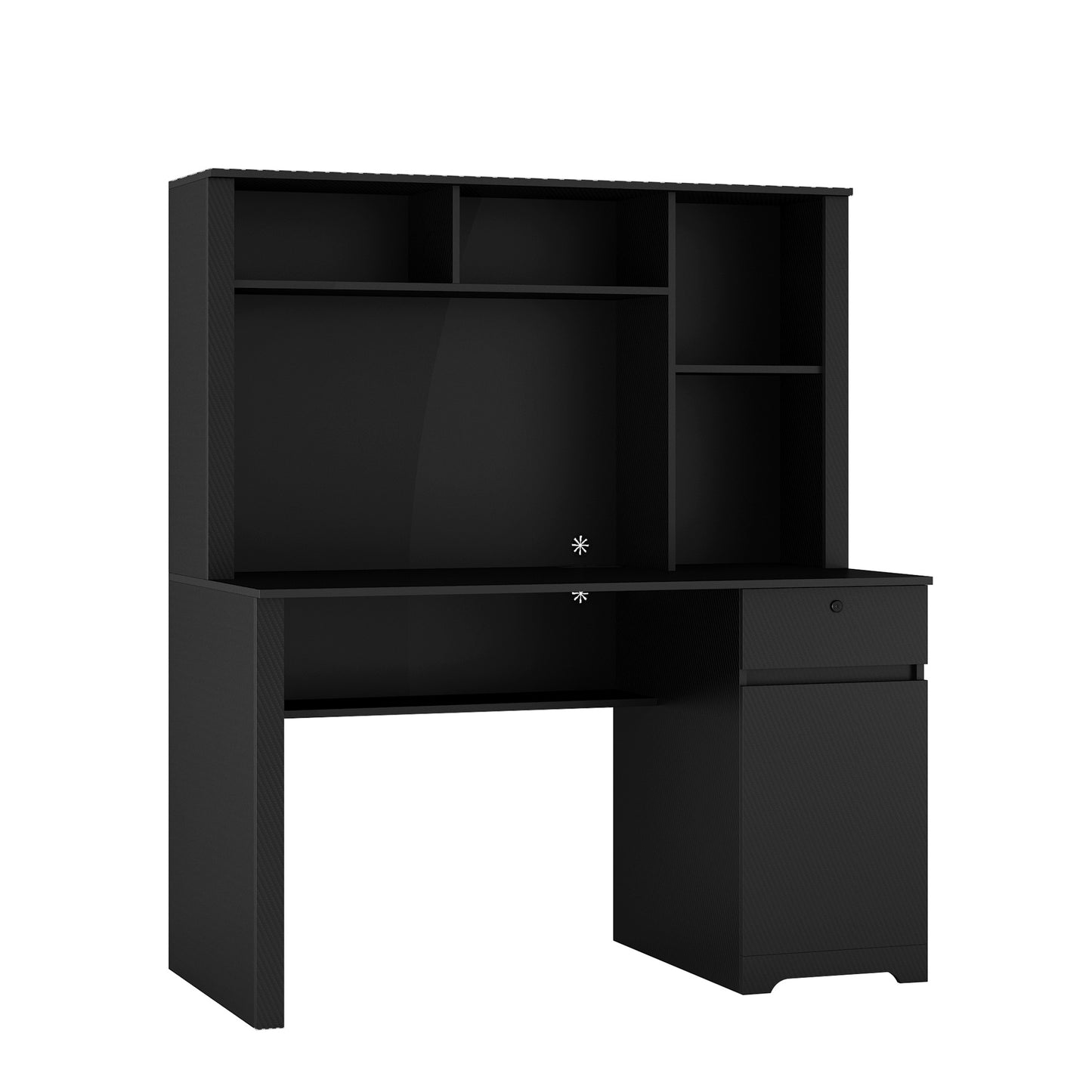 Scrivania con Libreria, Cassetti e Porte USB – Organizzazione Intelligente per il Tuo Spazio Studio o Ufficio