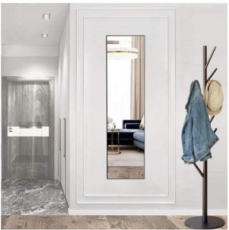 Specchio da Terra con Cornice in Alluminio – Design Sottile & Elegante