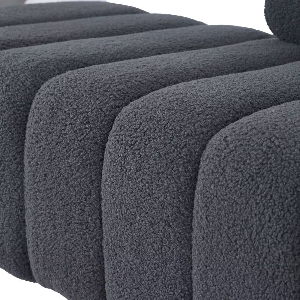Panca in Tessuto Teddy – Comfort Morbido & Design Moderno