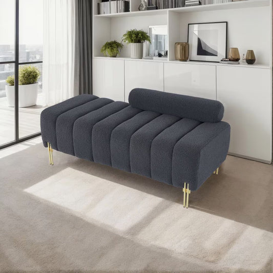 Panca in Tessuto Teddy – Comfort Morbido & Design Moderno