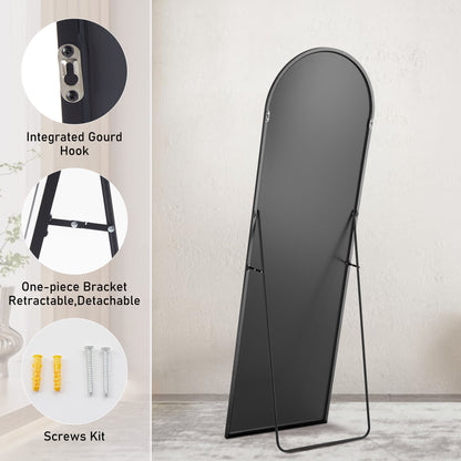 Specchio da Terra con Cornice in Alluminio – Design Sottile & Elegante
