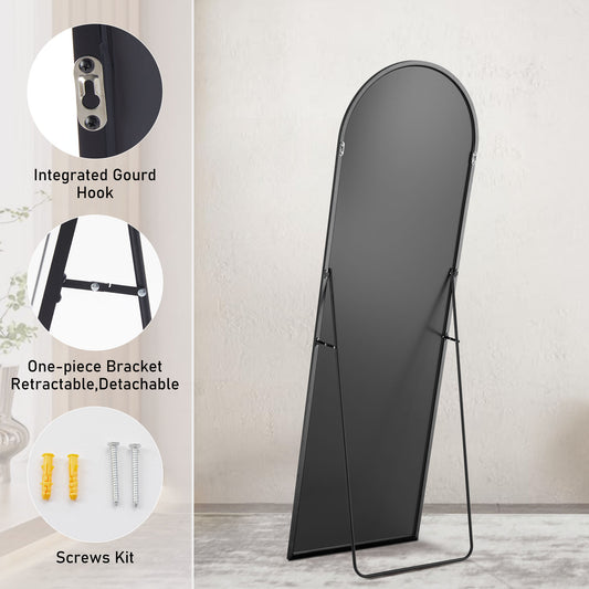Specchio da Terra con Cornice in Alluminio – Design Sottile & Elegante