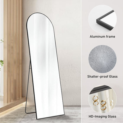 Specchio da Terra con Cornice in Alluminio – Design Sottile & Elegante