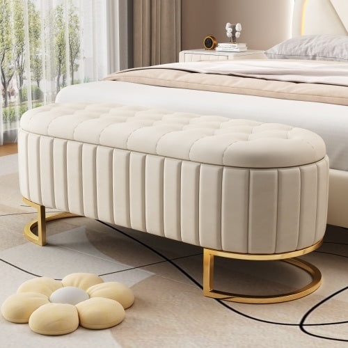 Pouf Contenitore in Velluto – Eleganza & Funzione in un Solo Gesto