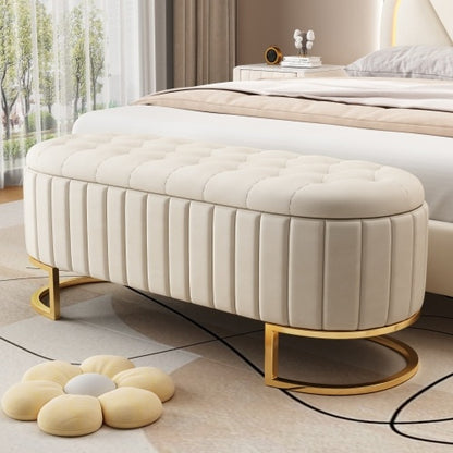 Pouf Contenitore in Velluto – Eleganza & Funzione in un Solo Gesto