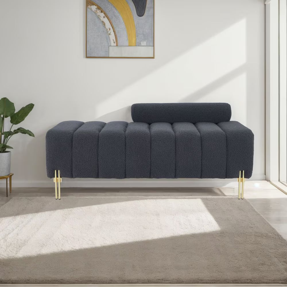 Panca in Tessuto Teddy – Comfort Morbido & Design Moderno