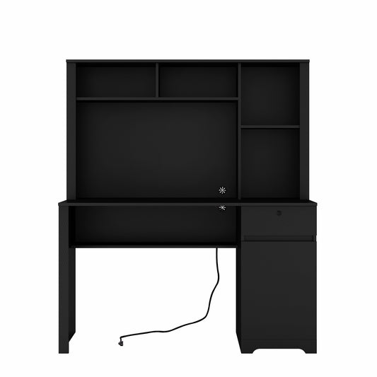 Scrivania con Libreria, Cassetti e Porte USB – Organizzazione Intelligente per il Tuo Spazio Studio o Ufficio