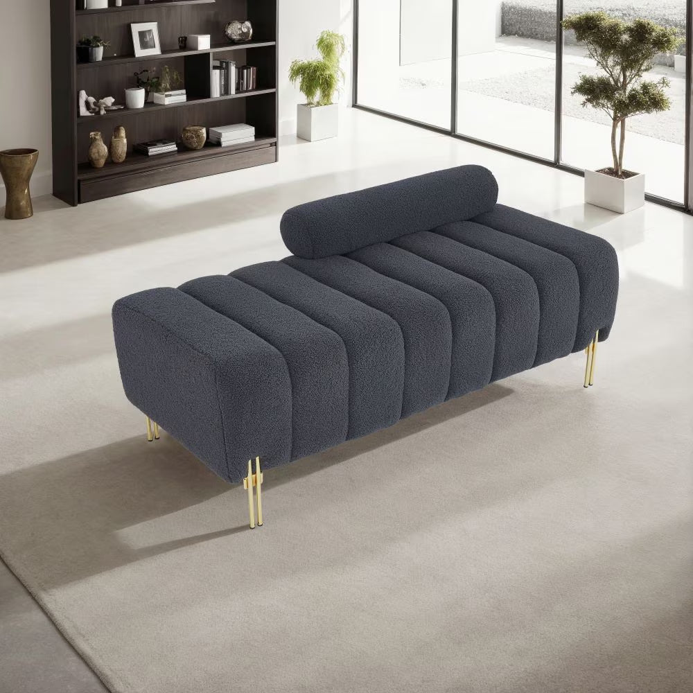 Panca in Tessuto Teddy – Comfort Morbido & Design Moderno