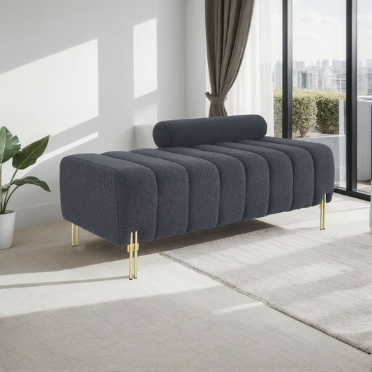 Panca in Tessuto Teddy – Comfort Morbido & Design Moderno